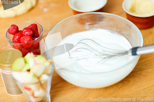 Image of Dough, fruits and berries