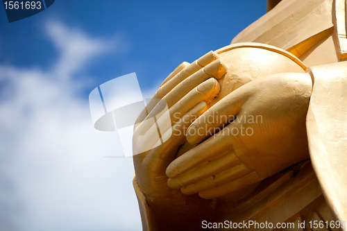 Image of Buddha statue hands