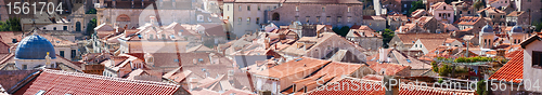 Image of Dubrovnik old town red roofs