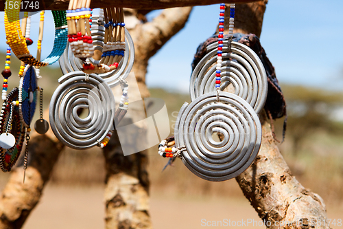 Image of Masai traditional jewelry