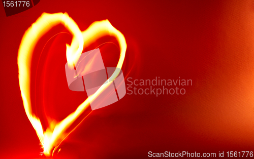 Image of Hot Heart Background