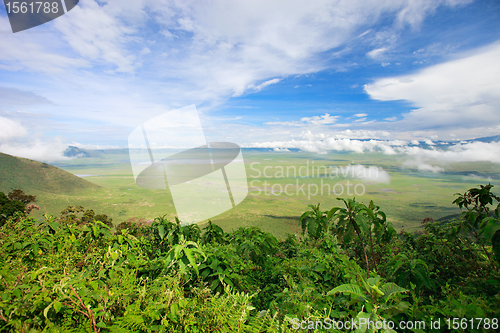 Image of Ngorongoro crater area in Tanzania