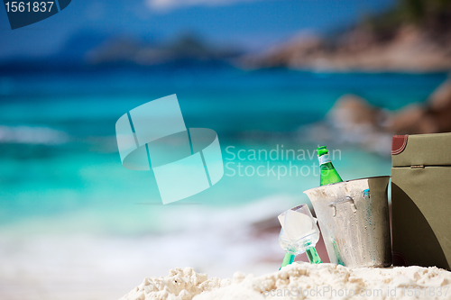 Image of Picnic on tropical beach