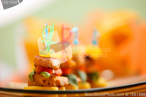 Image of Delicious appetizers on platter