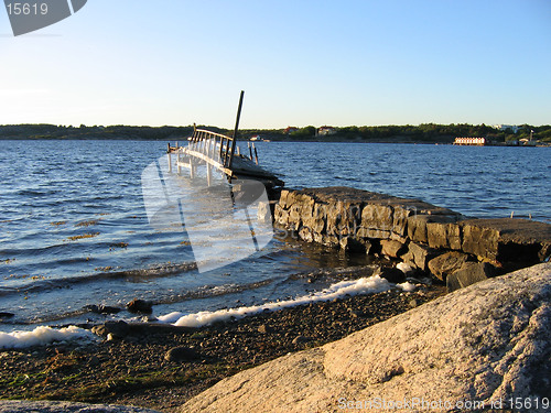 Image of Old decaying boat bridge