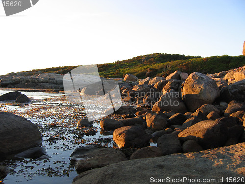 Image of Rocky bay at sunset 2