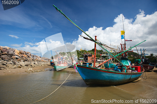 Image of Thai fishing boats