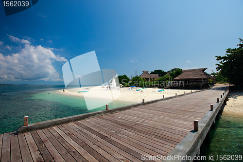 Image of Landscape of beautiful tropical beach