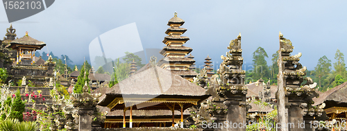 Image of Panoramic photo of Besakih temple complex