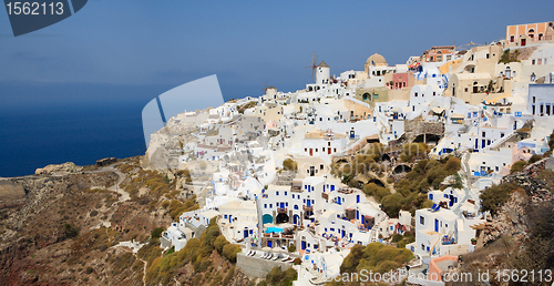 Image of Panorama of Oia village in Santorini