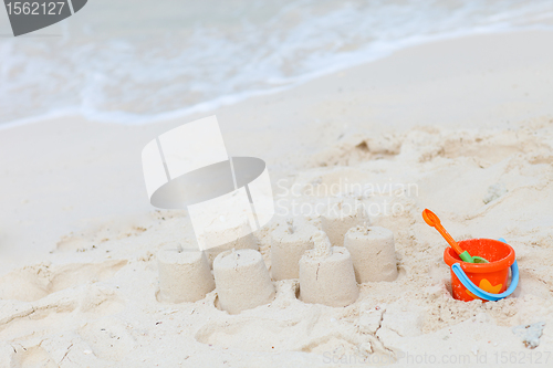 Image of Beach toys on tropical beach