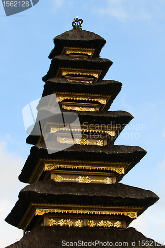 Image of Closeup of Balinese temple roof