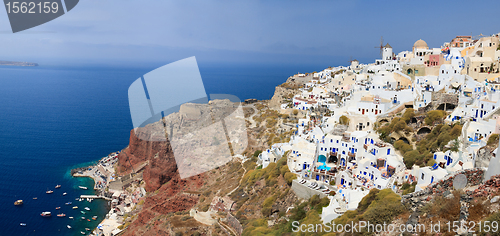 Image of Oia village in Santorini