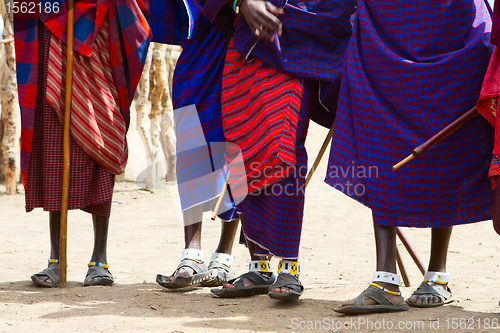 Image of Closeup of Masai tribe