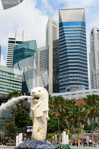 Image of Merlion the symbol of Singapore