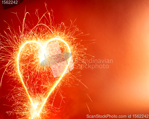 Image of Hot Heart Background