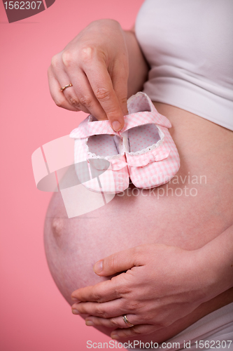 Image of Small pink shoes