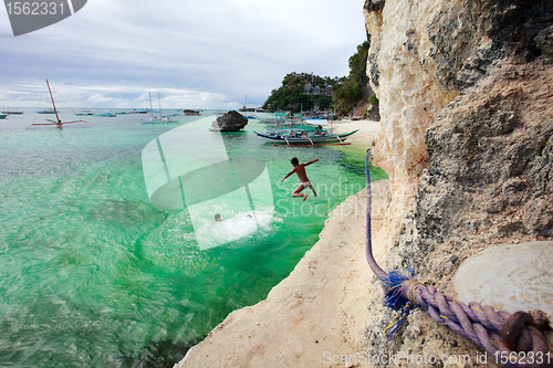 Image of Boys jumping