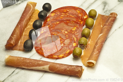 Image of Chorizo sausage of Spain