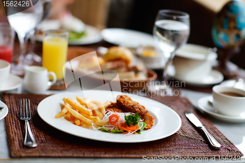 Image of Delicious breakfast or lunch