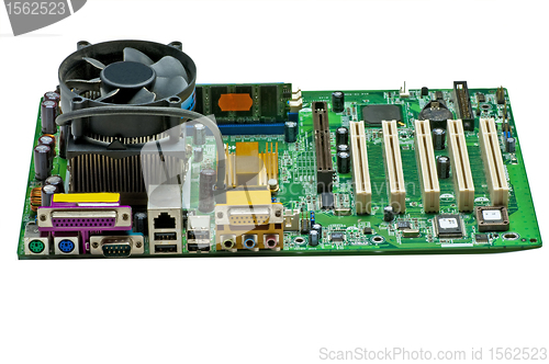 Image of computer motherboard