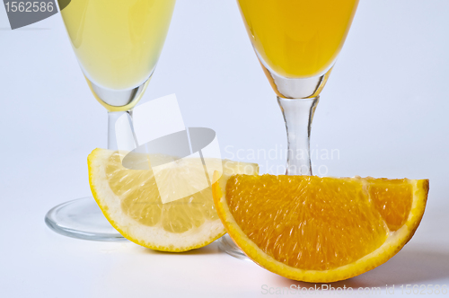 Image of orange juice and lemon juice