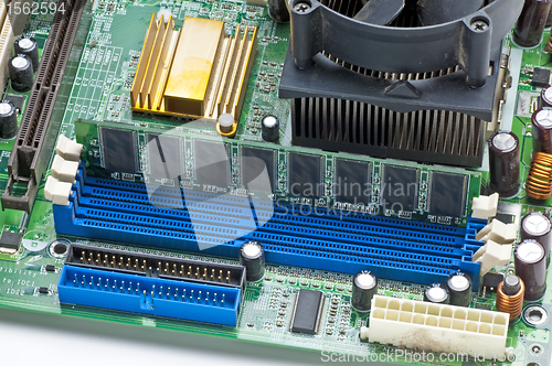 Image of computer motherboard