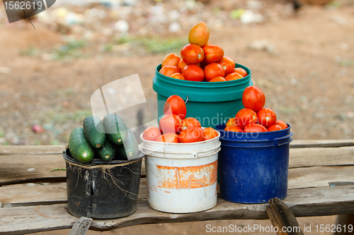 Image of Road market in Tanzania