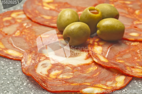 Image of Chorizo sausage of Spain
