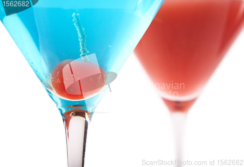 Image of Blue and Red Cocktails