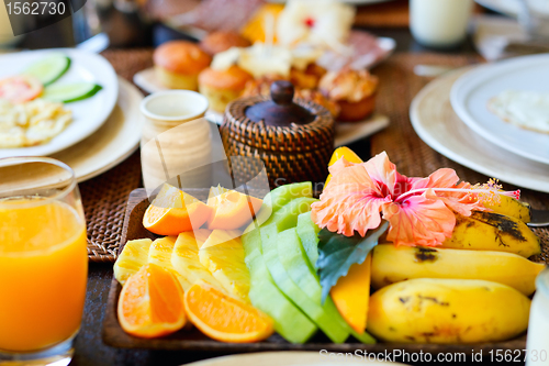 Image of Delicious fruits for breakfast