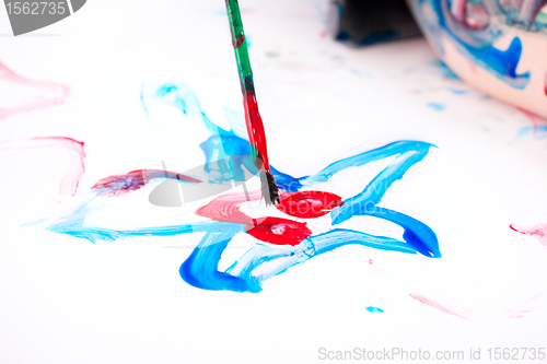 Image of Boy painting