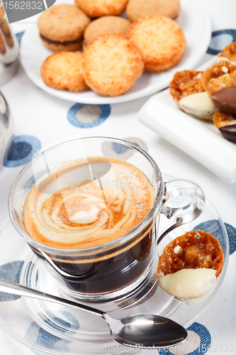 Image of Morning coffee and cookies