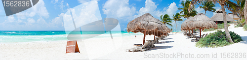 Image of Caribbean beach panorama