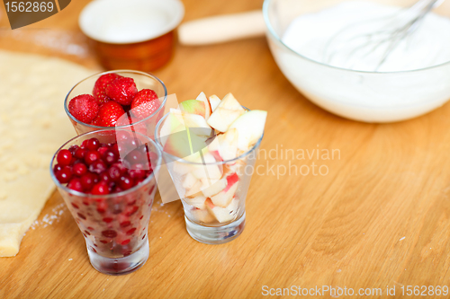 Image of Closeup of pie ingredients