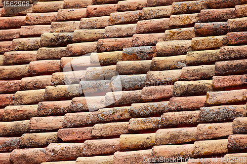 Image of Close up of red tiles