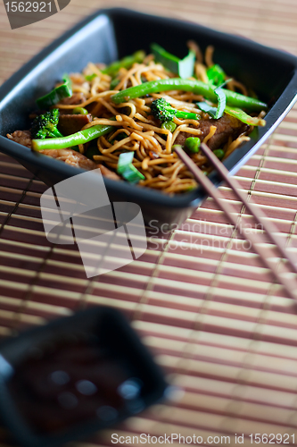 Image of Delicious meat wok