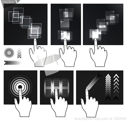Image of Touch screen gesture, interface