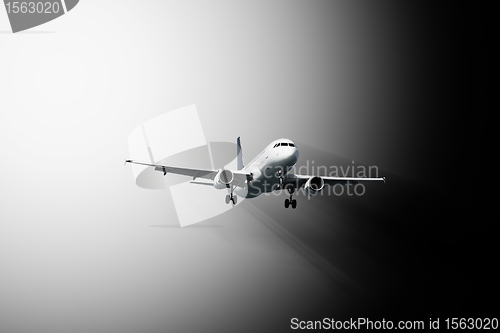 Image of Passenger plane - abstract composition