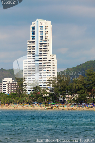 Image of Large high-rise hotel. Thailand, Phuket, Patong.