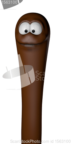 Image of funny earthworm