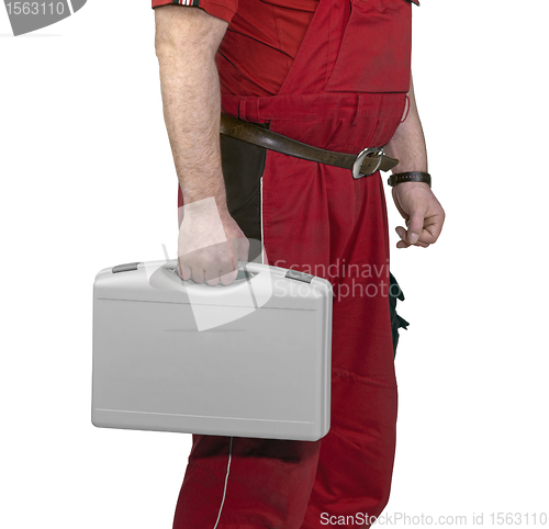 Image of craftsman with case