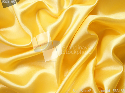 Image of Smooth elegant golden silk can use as background 