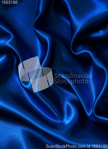 Image of Smooth elegant blue silk 