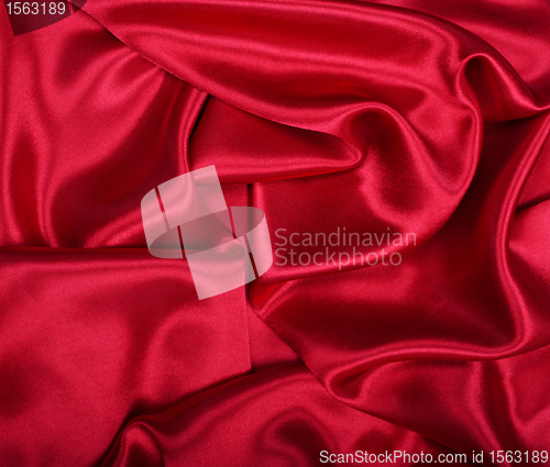 Image of Smooth elegant red silk can use as background 