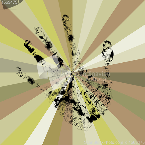 Image of Hand print graphic