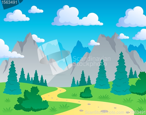 Image of Mountain theme landscape 1