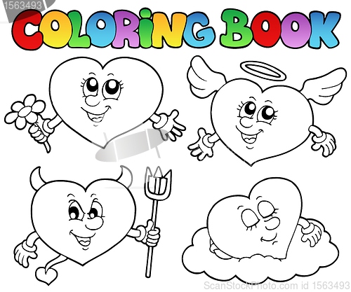 Image of Coloring book hearts collection 2