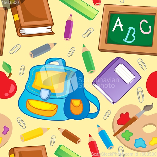 Image of School theme seamless background 1