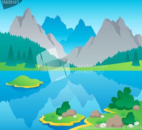 Image of Mountain theme landscape 6